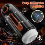 【Free Lube】Romanlust 6 IN 1-10 Vibrating & Thrusting with 4 Sucking Male Maturbator Male Sex Toy