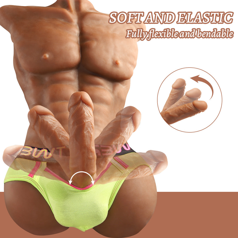 Daniel Female Inverted Simulation dildo, fake penis, half body solid doll, masturbator, adult sex toy