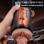 Challenger - 10 Vibrations 5 Suctions Ultra-Realistic Vagina Simulated Masturbator