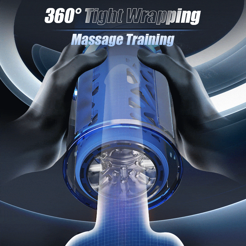【Free Lube！】Bluesea 6 Bi-Directional Thrusting Rotation Masturbator With Suction Base