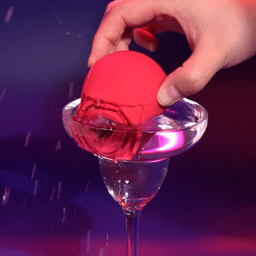 Rose-Patterned Clitoral Stimulator, 7-Speed Suction Bullet Vibrator
