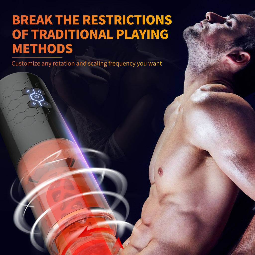 Private Enjoyment Fun Blade Male Automatic Bluetooth Reversible Rotating Smart Sound Electric Pump