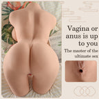 Lauren Men's Full Body Doll Solid Half Body Inverted Masturbator Male Toy