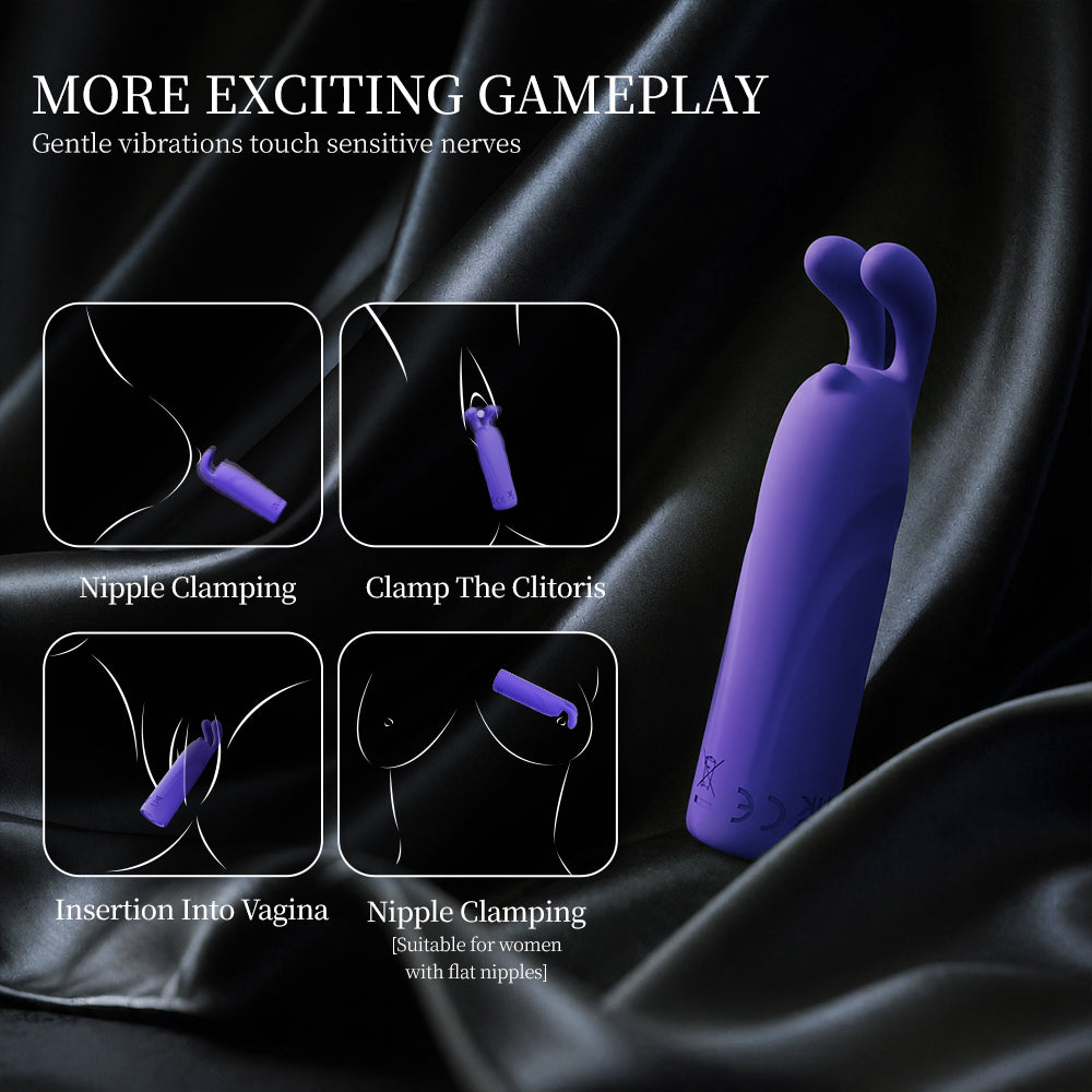 Rabbit vibrator, damp pen, strong earthquake masturbator, sex toy, devil's egg vibrator