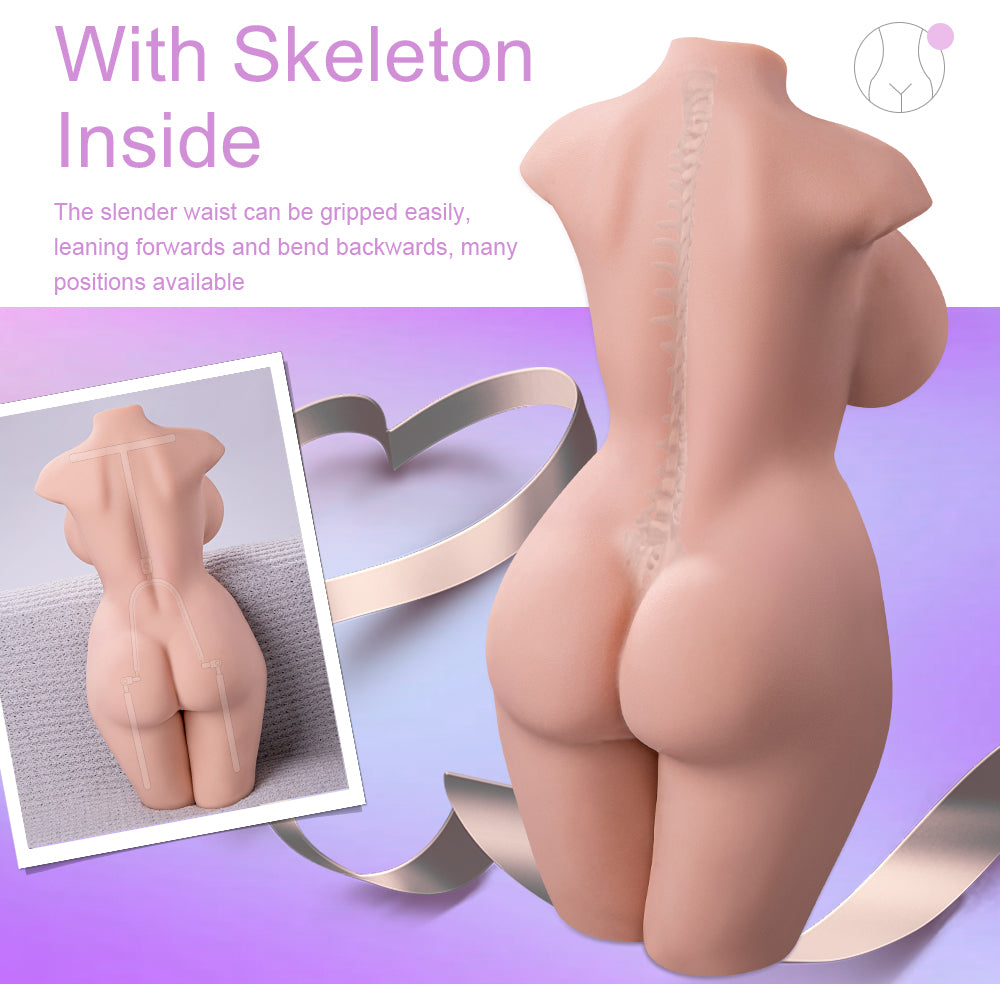Airplane Cup Inverted Hip Mask True Yin Channel Famous Artifact Half body Solid Insertable Doll Adult Sex Toy