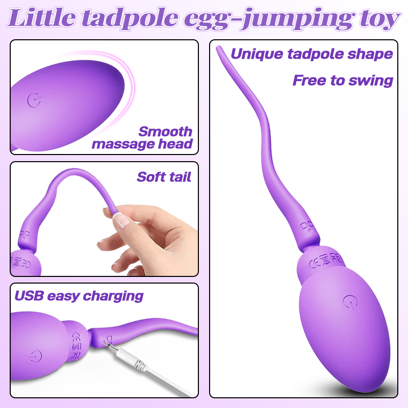 APP tadpole jumping egg vibrating female G-spot orgasm adult sex toy