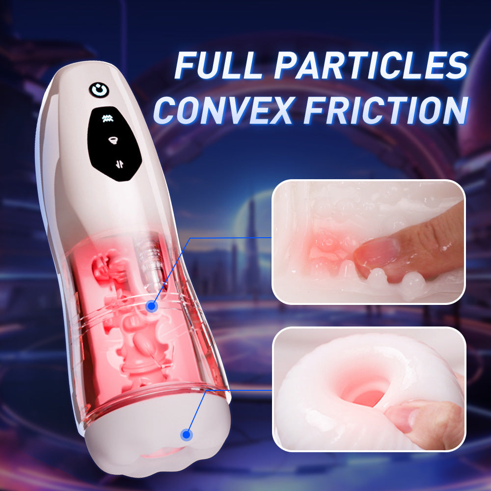 Night Sakura Automatic Male Masturbator Cup with Heating, Telescopic Motion & Vibration