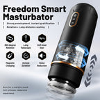 Freedom Automatic Male Masturbator – Rechargeable Vibrating Suction Cup Stroker