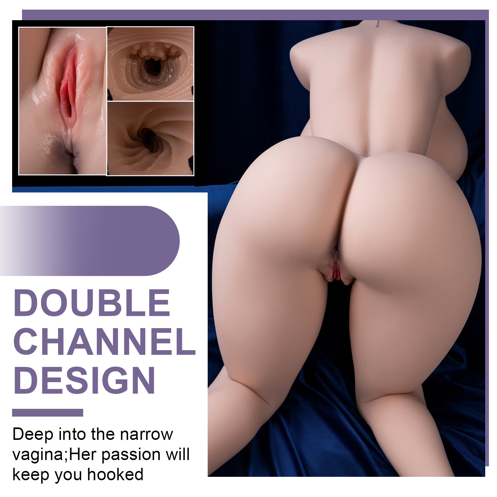 Male masturbation inverted airplane cup, half body solid doll, beautiful legs, big chest, gun holder, famous item, insertable sex toy