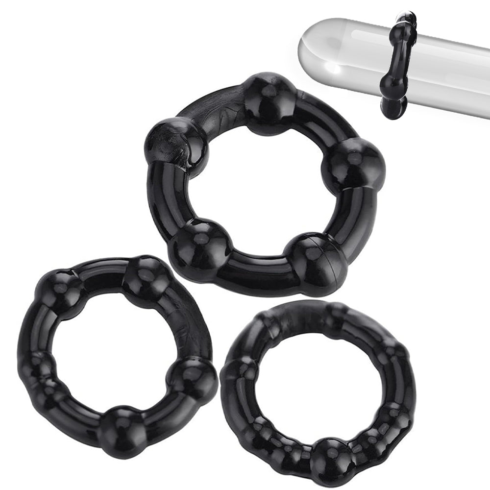 Men's lock ring, tricolor crystal fixing ring, sun ring, delay ring, sex toy, penis ring, adult product