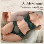 Lauren Men's Full Body Doll Solid Half Body Inverted Masturbator Male Toy