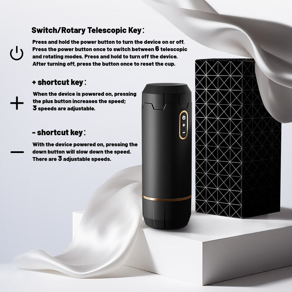 Freedom Automatic Male Masturbator – Rechargeable Vibrating Suction Cup Stroker