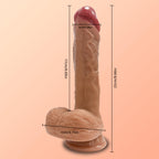 Simulated explosive penis, soft flesh, real and fake penis, instant masturbation device, adult sex product, female