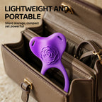 Purple Rose Women's Wearable Vibrating Bra with APP and Remote Control Function, G-Spot and Clitoral Massager, Suitable for Couples