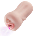 Deep Throat Licking Male Masturbator – Vibrating Mouth Stroker with Tongue & Teeth Simulation