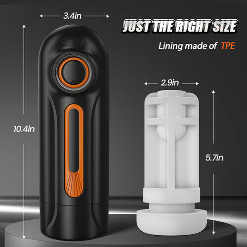 【Free Lube】Romanlust 6 IN 1-10 Vibrating & Thrusting with 4 Sucking Male Maturbator Male Sex Toy