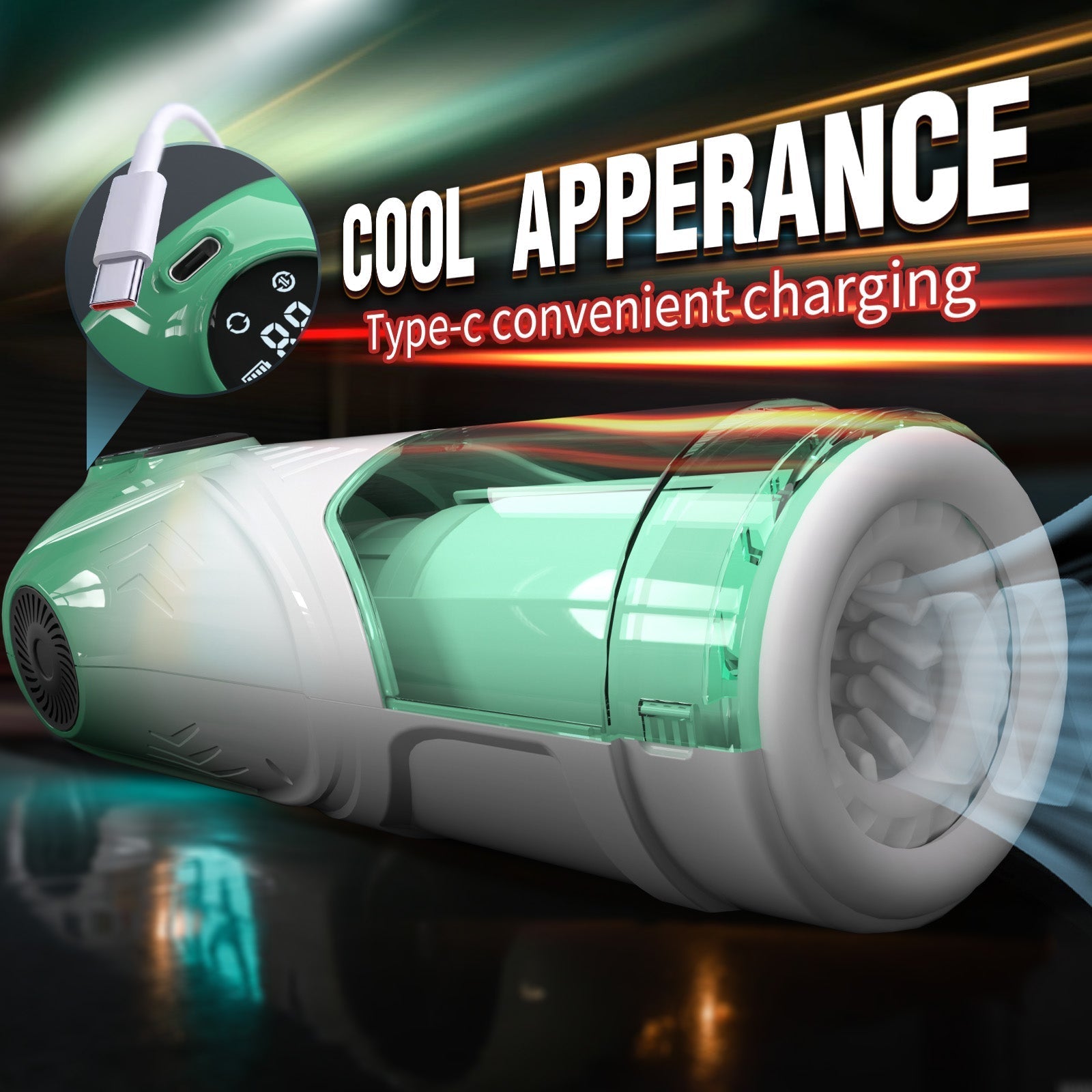【Free Lube】Toyshcool Starlight Extendable Rotating Vibrating Airplane Cup – Men’s Self-pleasure Device