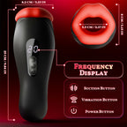 Enchantment - 9 Vibrations 4 Suctions Clamping Suction Oral Simulation Male Masturbator