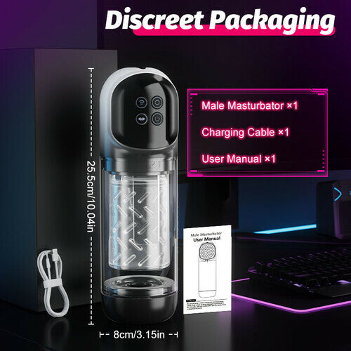 Vortex - 7-Mode Rotating & Suction Vacuum Masturbator Cup