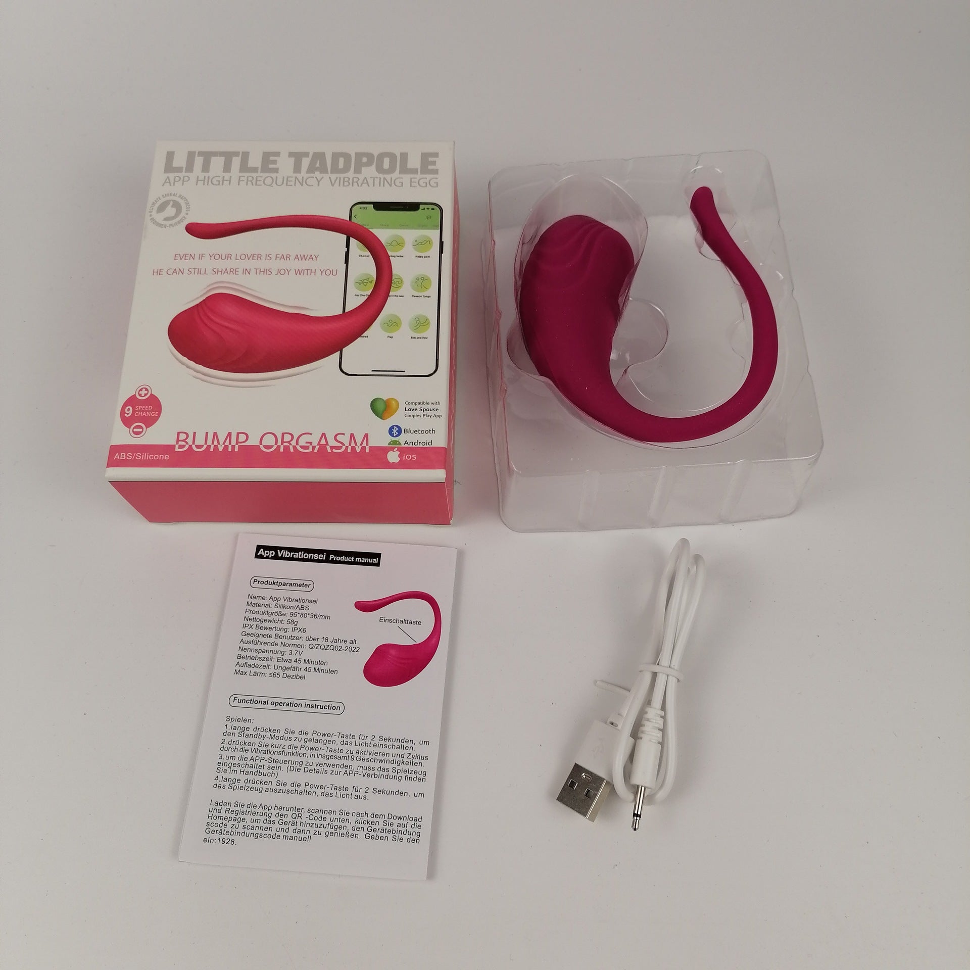 Froggy Wearable Remote Control Vibrator – Hands-Free Jump Egg for Couples, Adjustable Vibration, App & Remote Control Fun