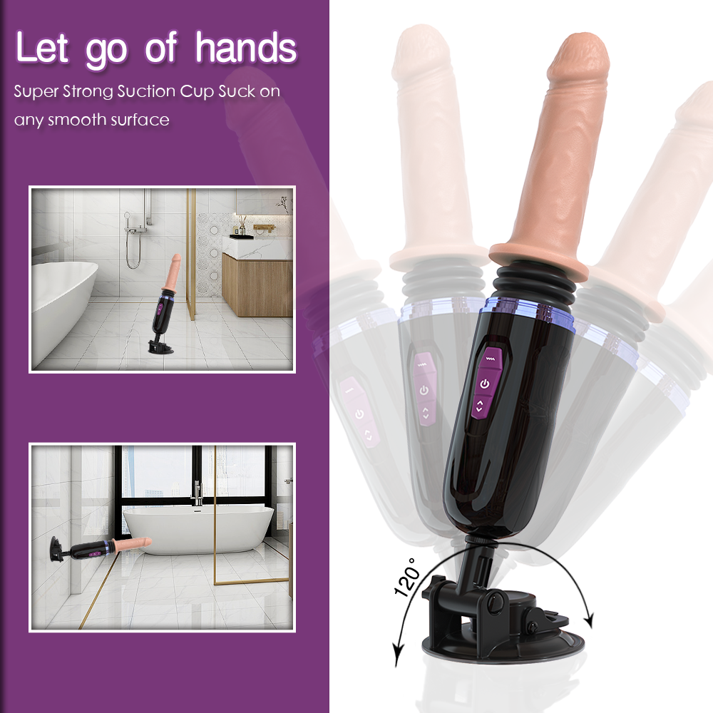 Heller's remote-controlled heating, telescopic, vibrating vibrator for female masturbation, thrusting and massaging device, adult pleasure toy