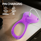Purple Rose Women's Wearable Vibrating Bra with APP and Remote Control Function, G-Spot and Clitoral Massager, Suitable for Couples
