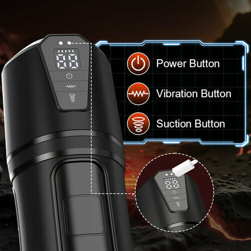 Challenger - 10 Vibrations 5 Suctions Ultra-Realistic Vagina Simulated Masturbator
