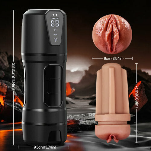 Challenger - 10 Vibrations 5 Suctions Ultra-Realistic Vagina Simulated Masturbator