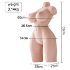 Rosman adult solid doll half body inverted male sex toy