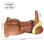 Daniel Female Inverted Simulation dildo, fake penis, half body solid doll, masturbator, adult sex toy