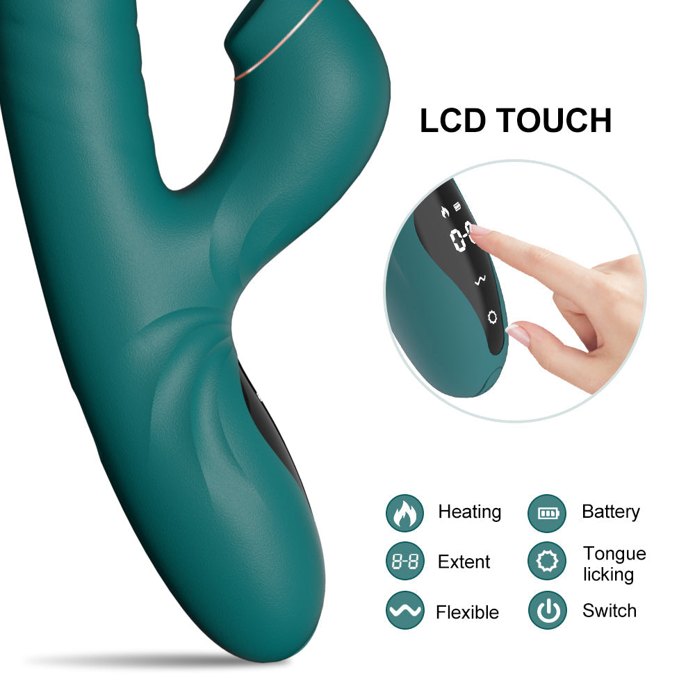Night Sakura Water Moe – G-spot High-Frequency Telescopic Vibrator with Suction & Tongue Stimulation