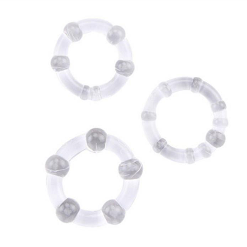 Men's lock ring, tricolor crystal fixing ring, sun ring, delay ring, sex toy, penis ring, adult product